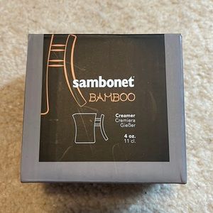 Sambonet Bamboo Stainless Steel Creamer